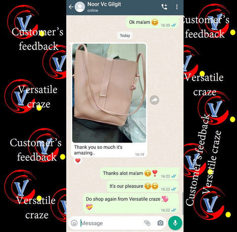 Deluxe Soft Leather Pink Basket Bag - VCB039