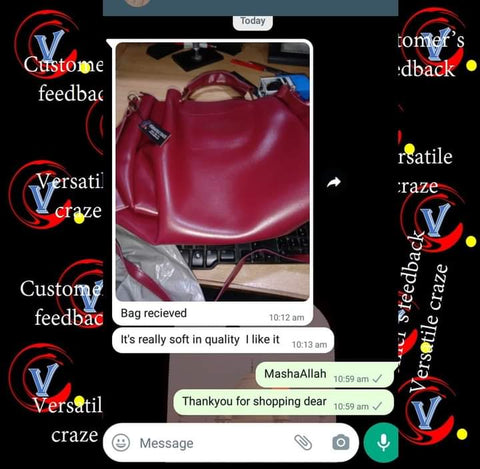 Bold Luxury soft Leather Bag Maroon - VCB045
